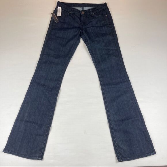 NWT Fidelity Jeans Japan Rose Long Flare Phantom Rinse Denim Women's Size 29 - Picture 2 of 11